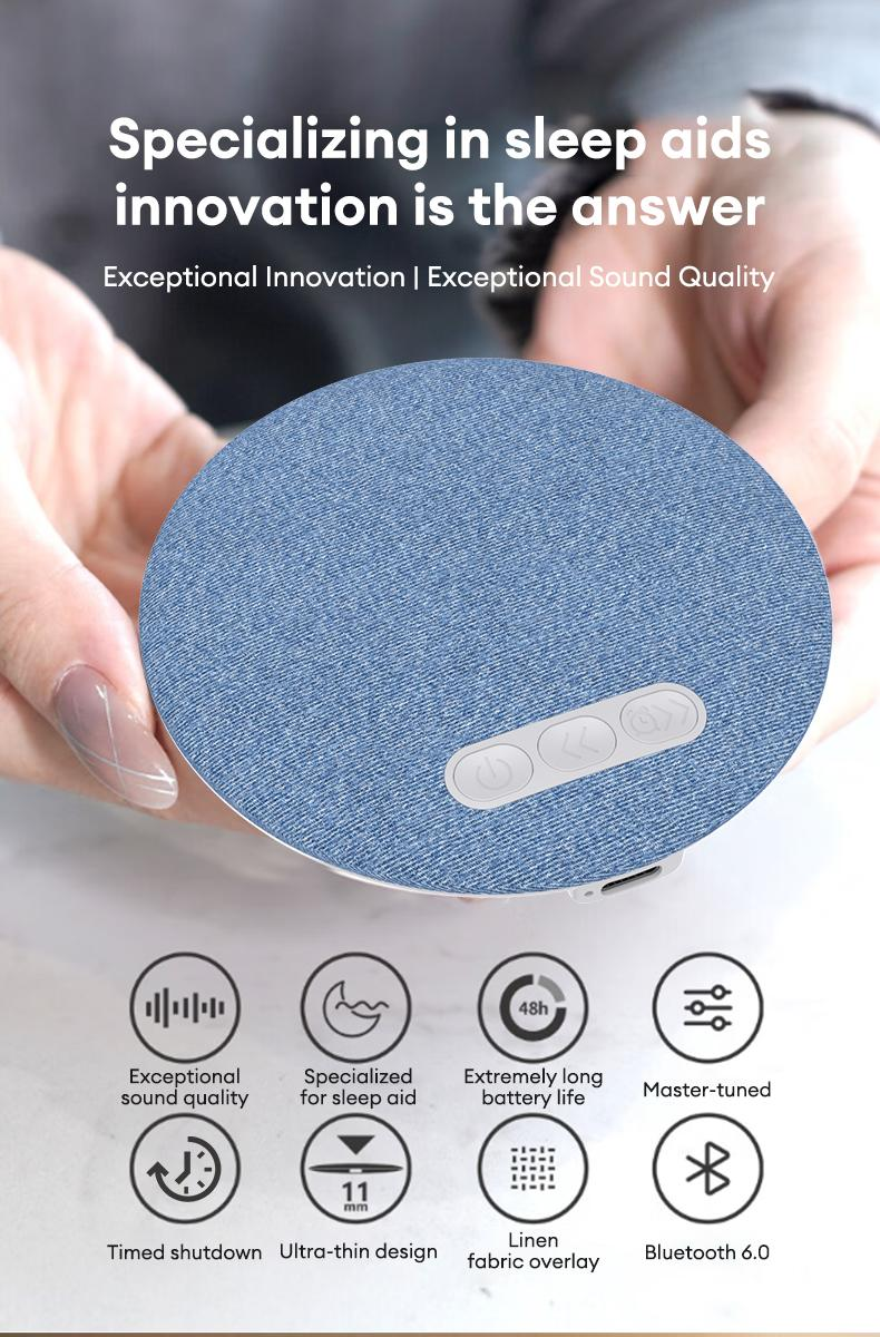 🔥50% OFF🔥 - S1 Ultra-Thin Bluetooth Pillow Speaker with Bluetooth 6.0 - Bone Conduction Technology