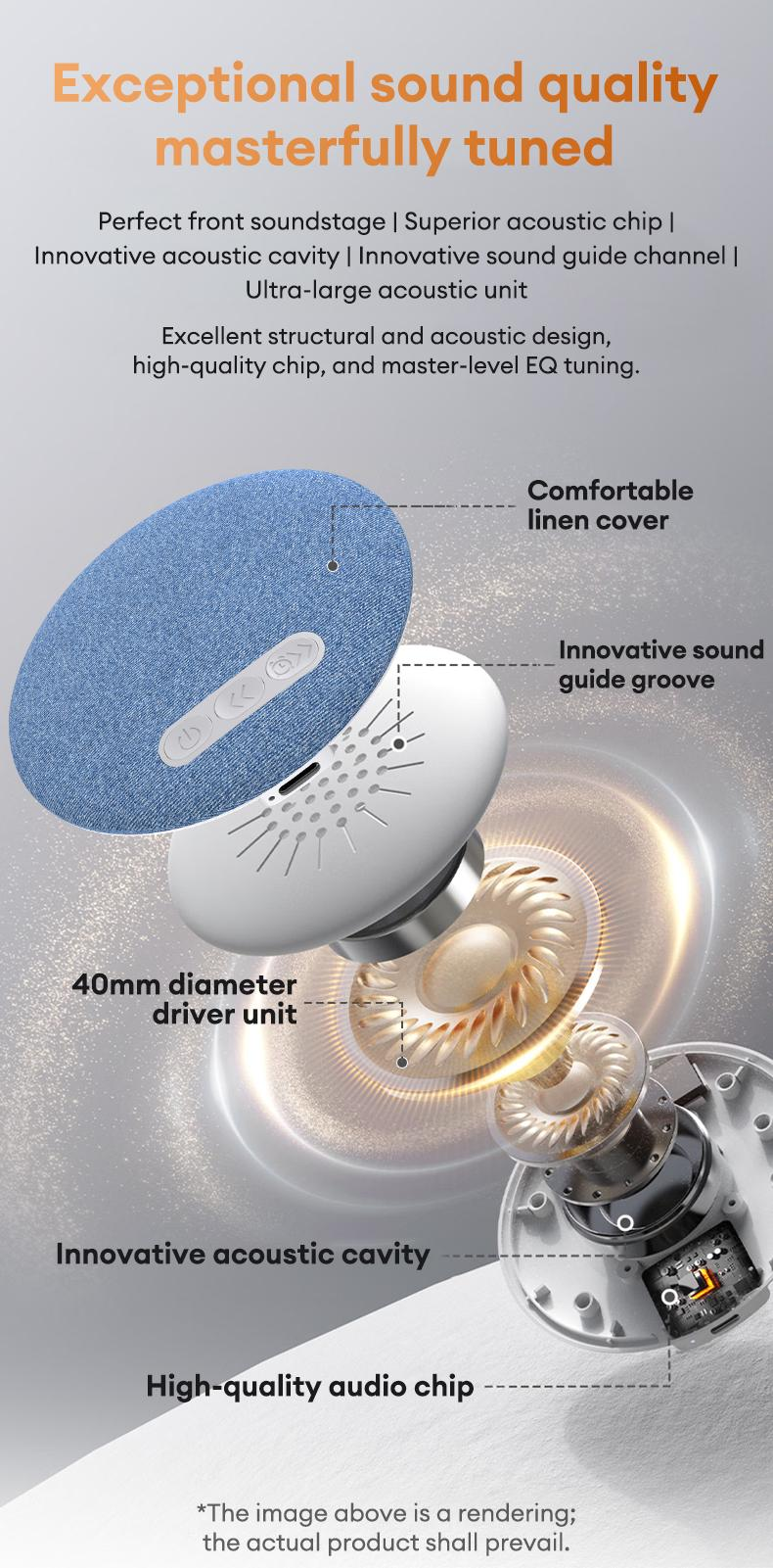 🔥50% OFF🔥 - S1 Ultra-Thin Bluetooth Pillow Speaker with Bluetooth 6.0 - Bone Conduction Technology